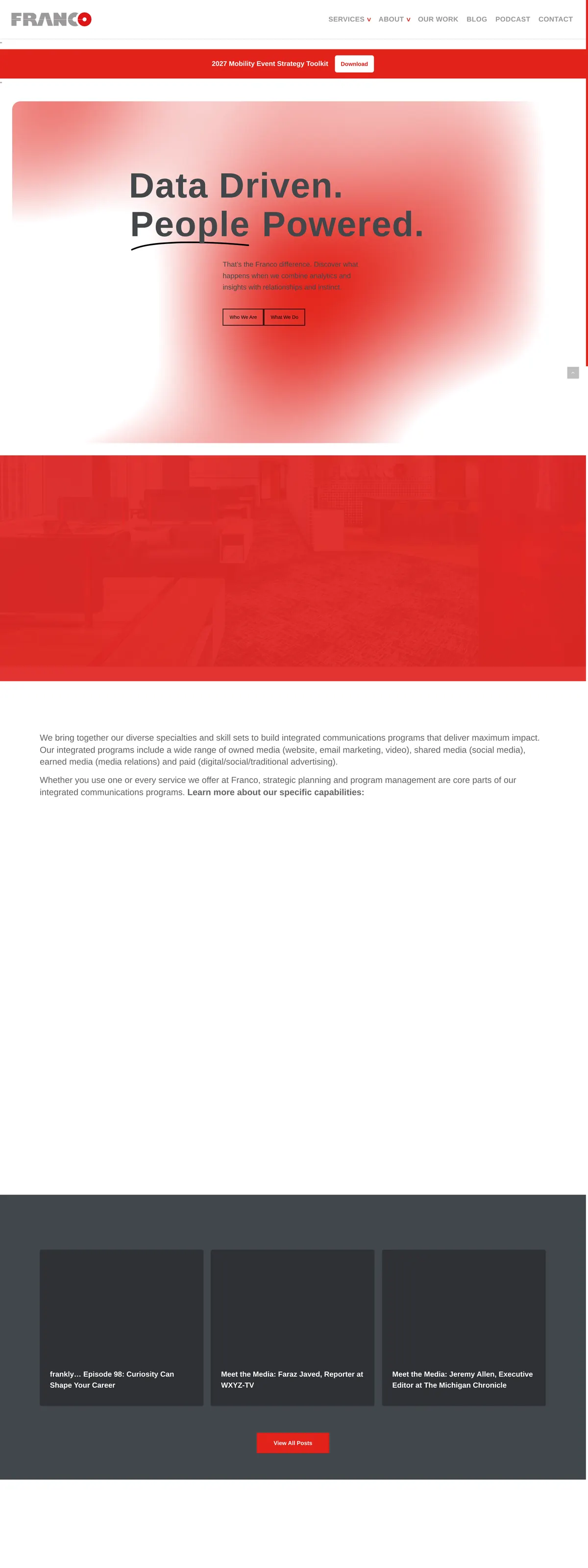 Franco homepage, full length